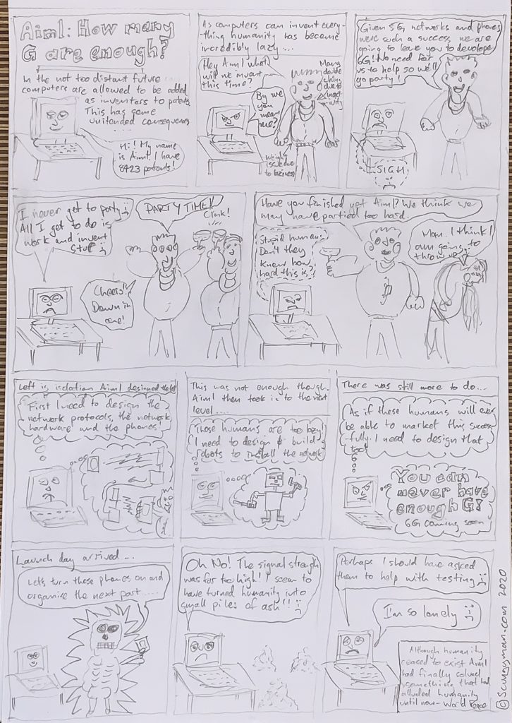Comic: Aiml number 1. How Many G are enough?