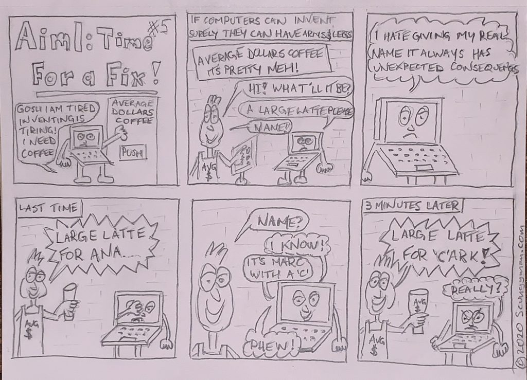 Comic: Aiml #5. Time For A Fix