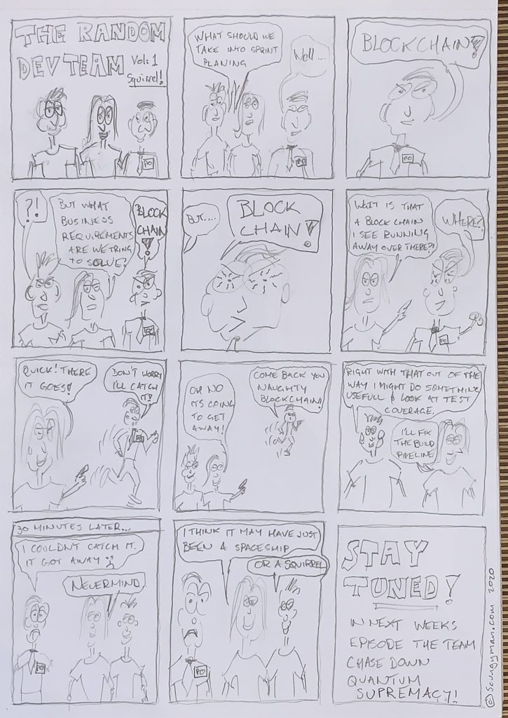 Comic: Random Dev. Team number 1. Squirrel!
